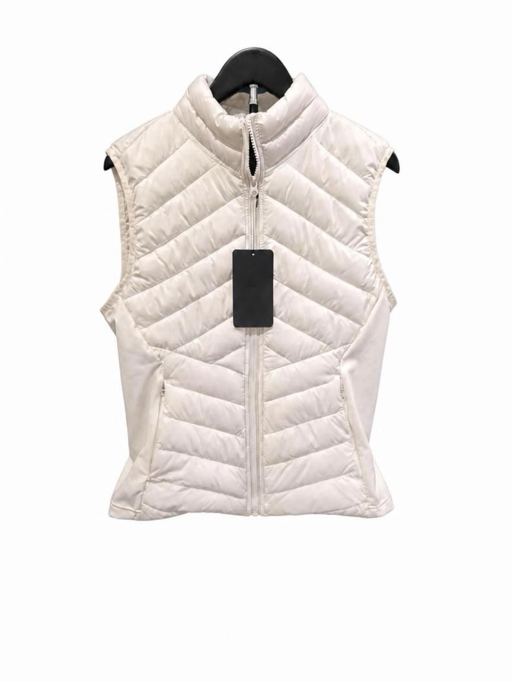 Fabletics Women's White Quilted Performance Vest